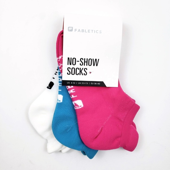 Fabletics Accessories - NEW 3 PR Fabletics No Show Ankle Socks Color 8-10